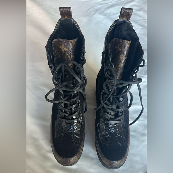 Louis Vuitton LV combat boots, size 5.5 - Picture 4 of 13